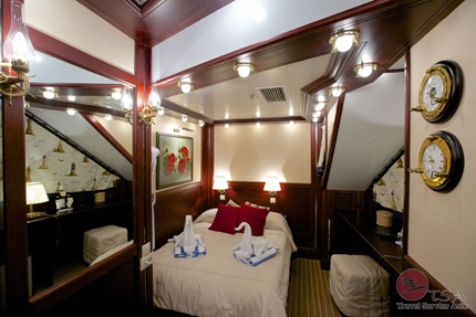 Premium Kabine Nr. 2 + 3 Maindeck mit Doppelbett