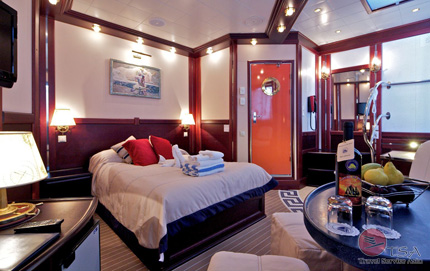 Premium Kabine Nr. 4 Maindeck mit Doppelbett