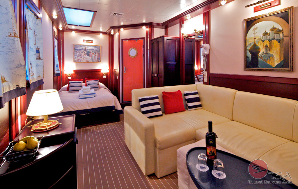 Mini Suite Kabine Nr. 5 Maindeck mit Doppelbett